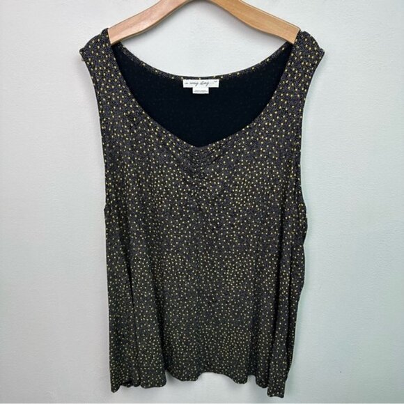 Penningtons In Every Story Dotted Sleeveless Blouse Size 3X - Picture 4 of 9